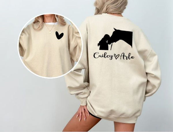 Custom Horse Crewneck Sweatshirt