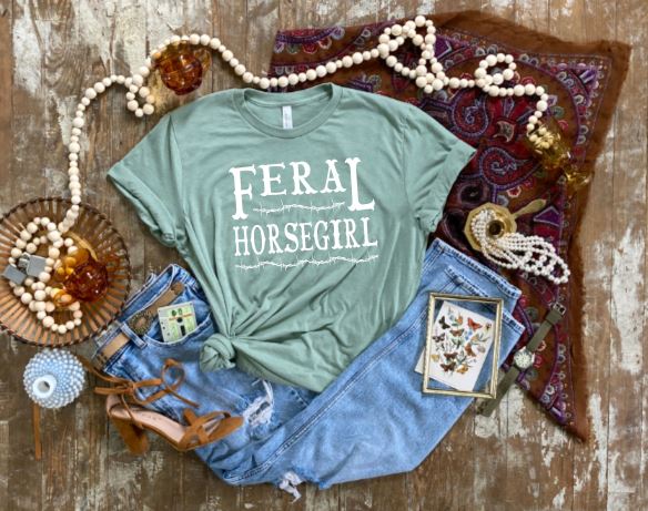 Feral Horse Girl Graphic T-shirt