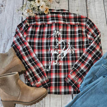 Load image into Gallery viewer, Horse Flannel - Running Horse Shirt

