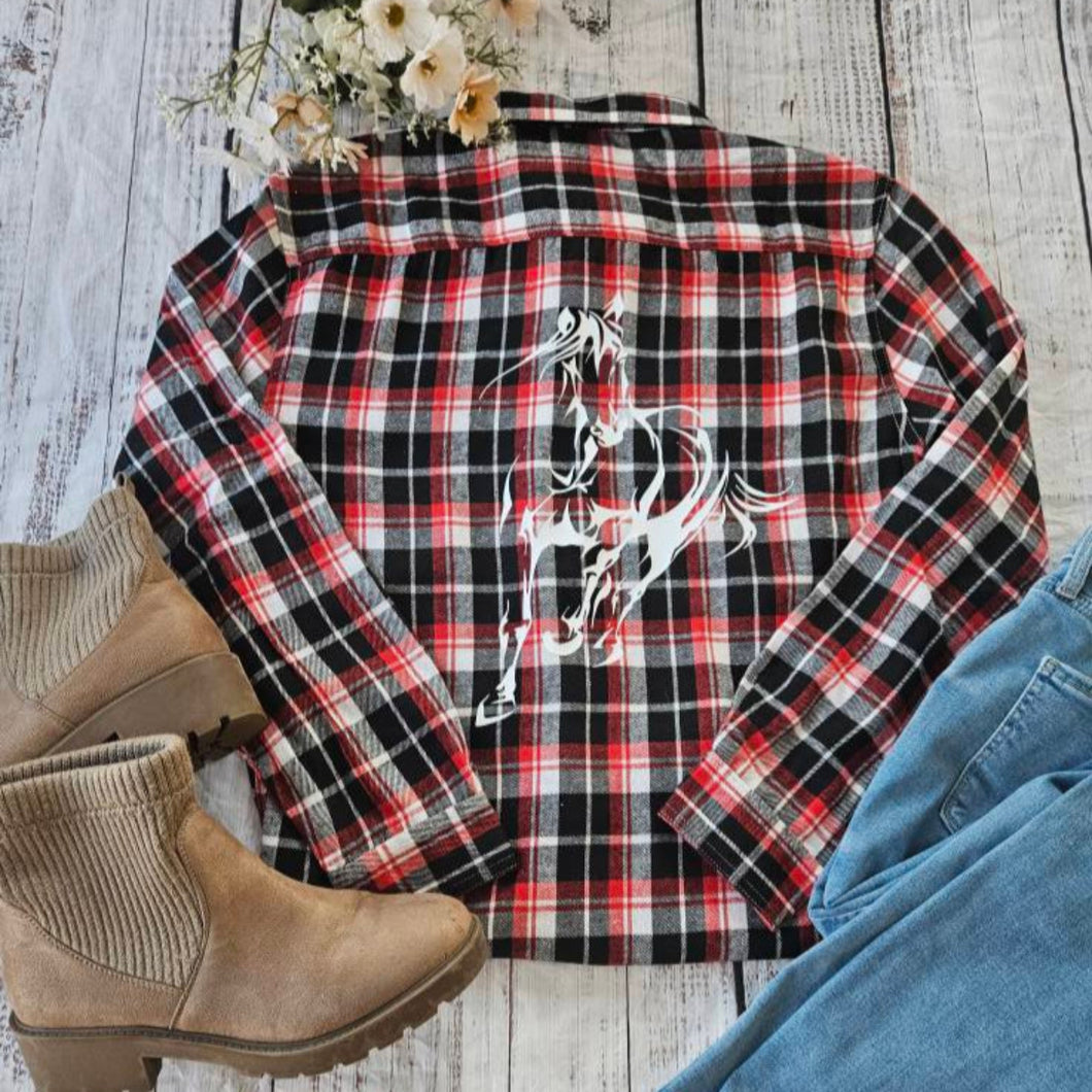 Horse Flannel - Running Horse Shirt