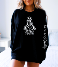 Load image into Gallery viewer, Custom Horse Lover Gift - Personalized Horse &amp; Rider Name Sweatshirt
