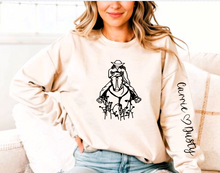 Load image into Gallery viewer, Custom Horse Lover Gift - Personalized Horse &amp; Rider Name Sweatshirt
