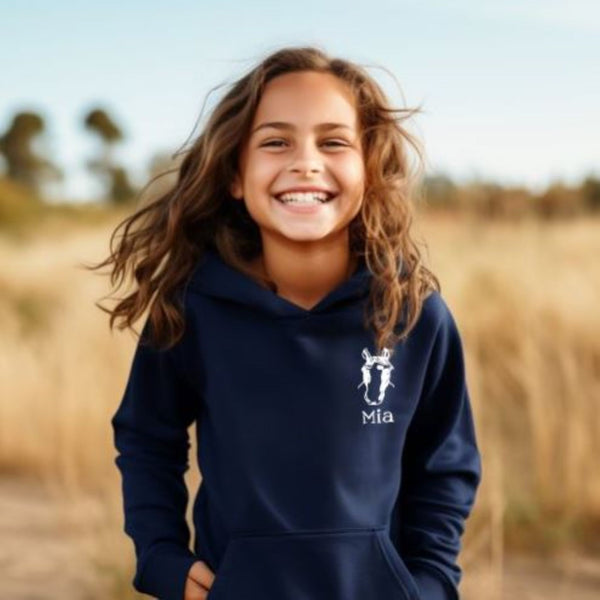 Horse Gift for Kids - Personalized Equestrian Hoodie