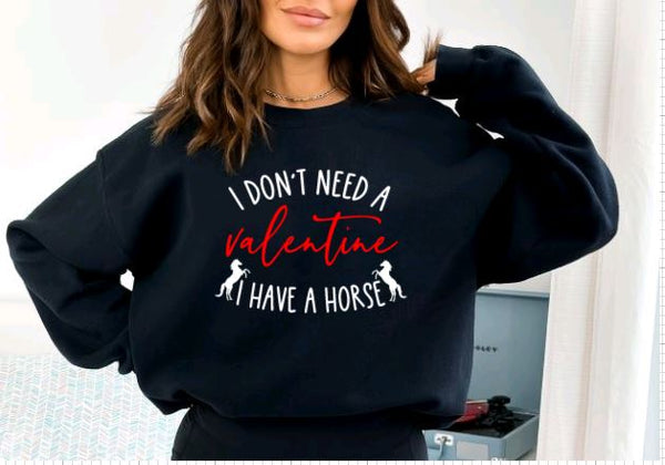 Horse Lover Valentine Graphic T-shirt