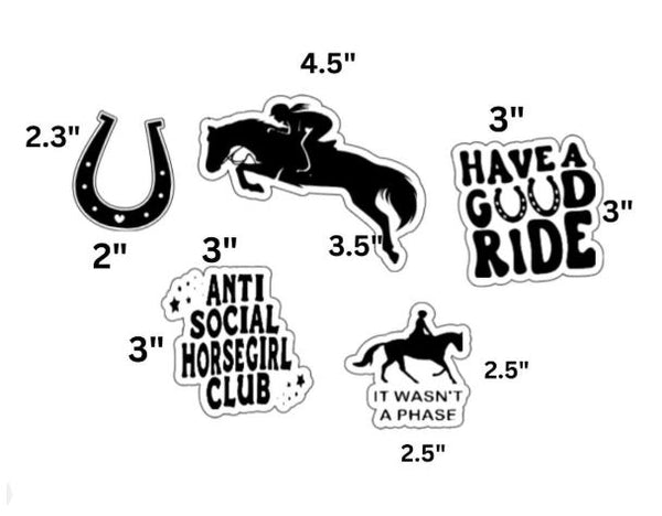 Horse Stickers - Horse Jumper Pack