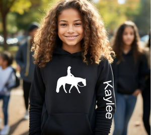 Custom Horse Gift for Kids - Personalized Western Pleasure Hoodie