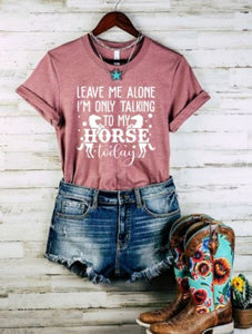 I'm Only Talking to my Horse Today Graphic T-shirt