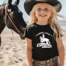 Load image into Gallery viewer, Horse Kids Shirt  - Long Live Cowgirls
