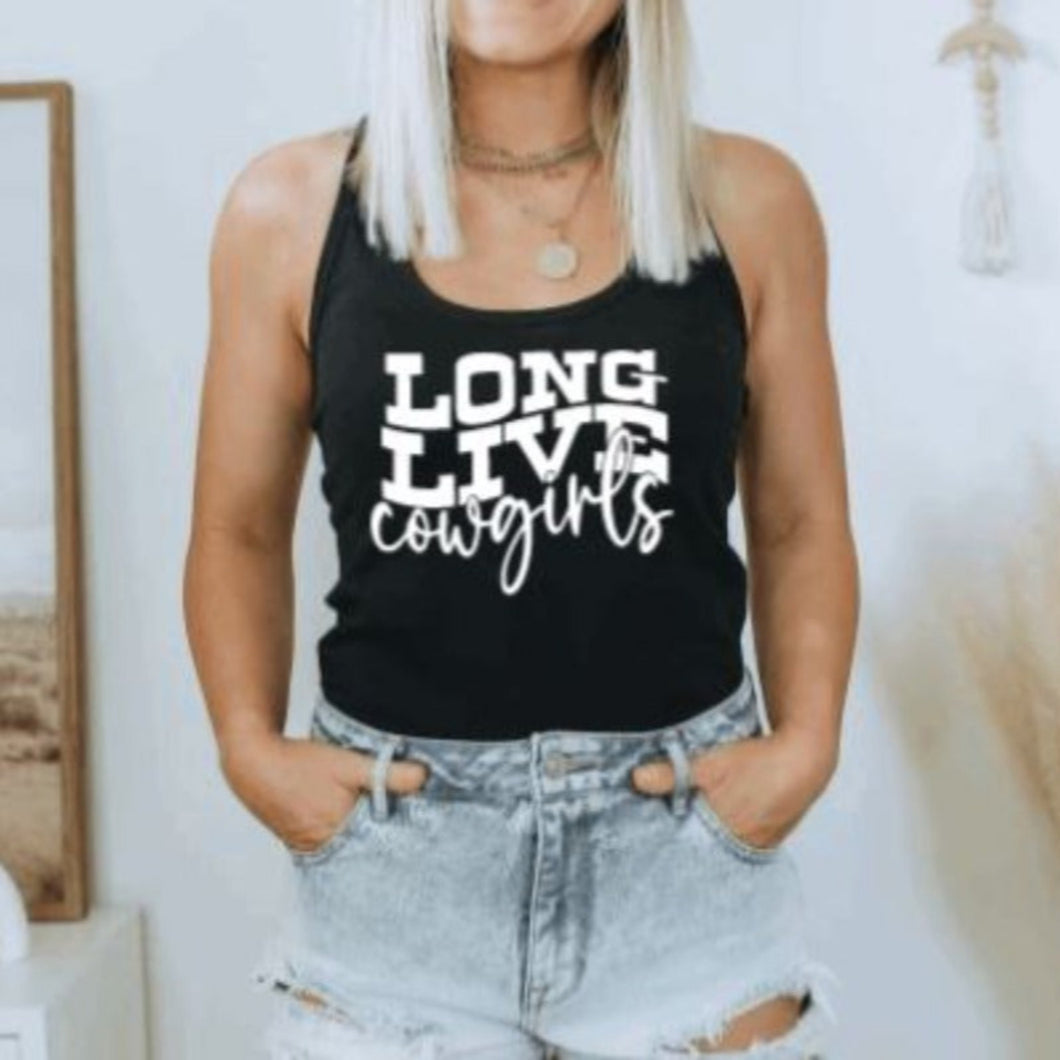 Long Live Cowgirls Graphic Tank Top