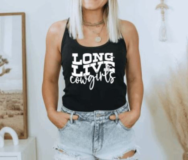 Long Live Cowgirls Graphic Tank Top