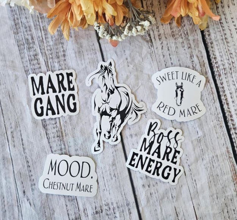 Horse Stickers - Horse Mare Lover Pack