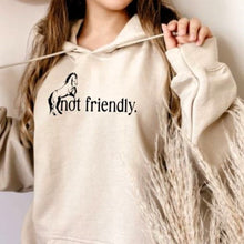Load image into Gallery viewer, Funny Horse Lover - Sweatshirt for Equestrians = Not Friendly
