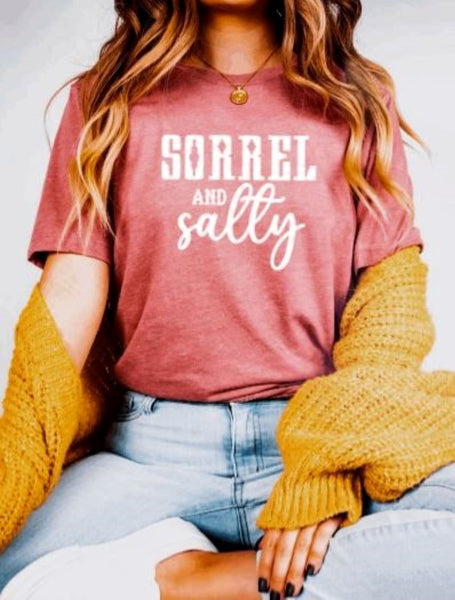 Horse Lover GIft - Sorrel & Salty Horse Graphic T-shirt