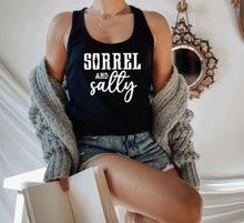 Load image into Gallery viewer, Horse Gift - Sorrel and Salty Horse Lover Tank Top for Barrel Racers &amp; Equestrians
