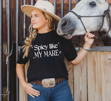 Load image into Gallery viewer, Funny Horse Lover T-shirt - Spicy Like my Mare
