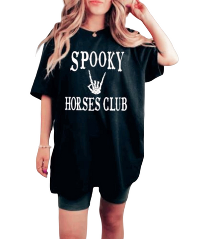 Horse Shirt for Equestrians - Spooky Horses