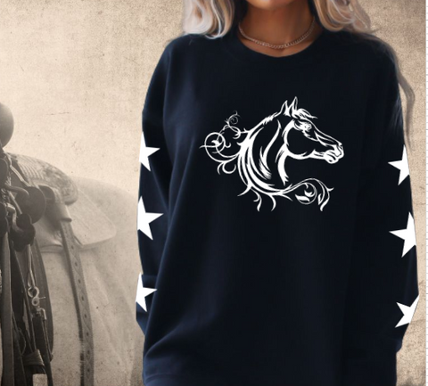 Horse sweatshirts for girls hotsell