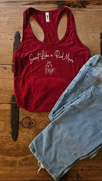 Sweet Like a Red Mare Tank Top