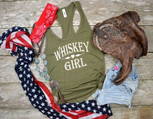 Whiskey Girl Graphic Tank Top
