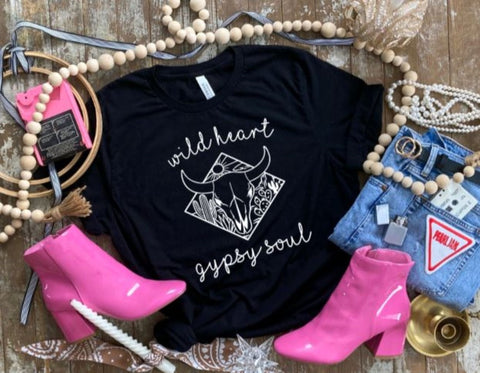 Wild Heart Gypsy Soul Graphic T-shirt