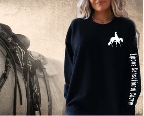 Custom Horse Lover Gift - Paint Horse Crewneck Sweatshirt