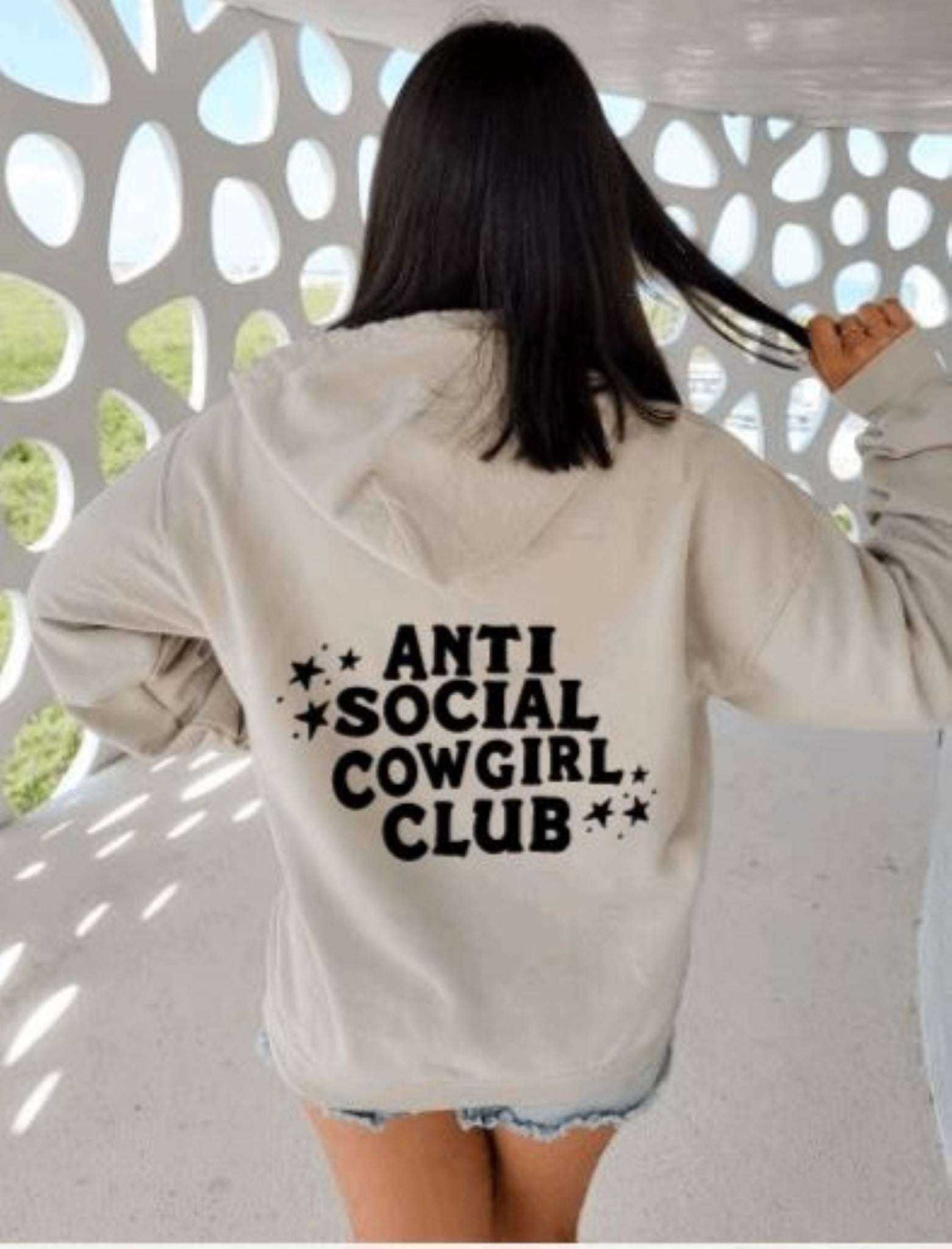 Anti Social Cowgirl Hoodie – Whoa Girl Designs