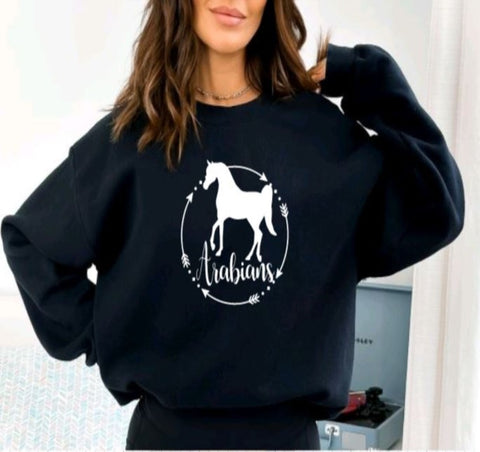 Arabian Horse Crewneck Sweatshirt