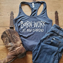 Load image into Gallery viewer, Barn Work Is My Cardio Graphic Tank Top
