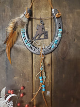Load image into Gallery viewer, Horse Lover Gift -Personalized Horse Gift - Amber Horseshoe Decor
