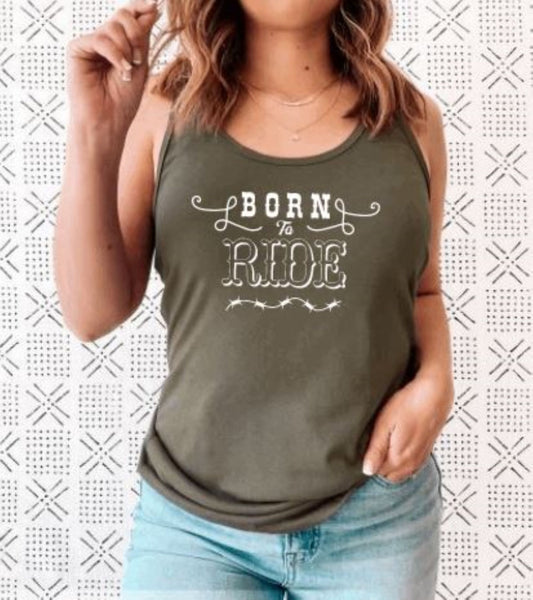 Born to Ride Graphic Tank Top