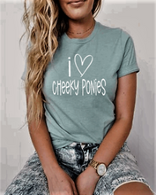 Load image into Gallery viewer, I Love Cheeky Ponies Graphic T-shirt
