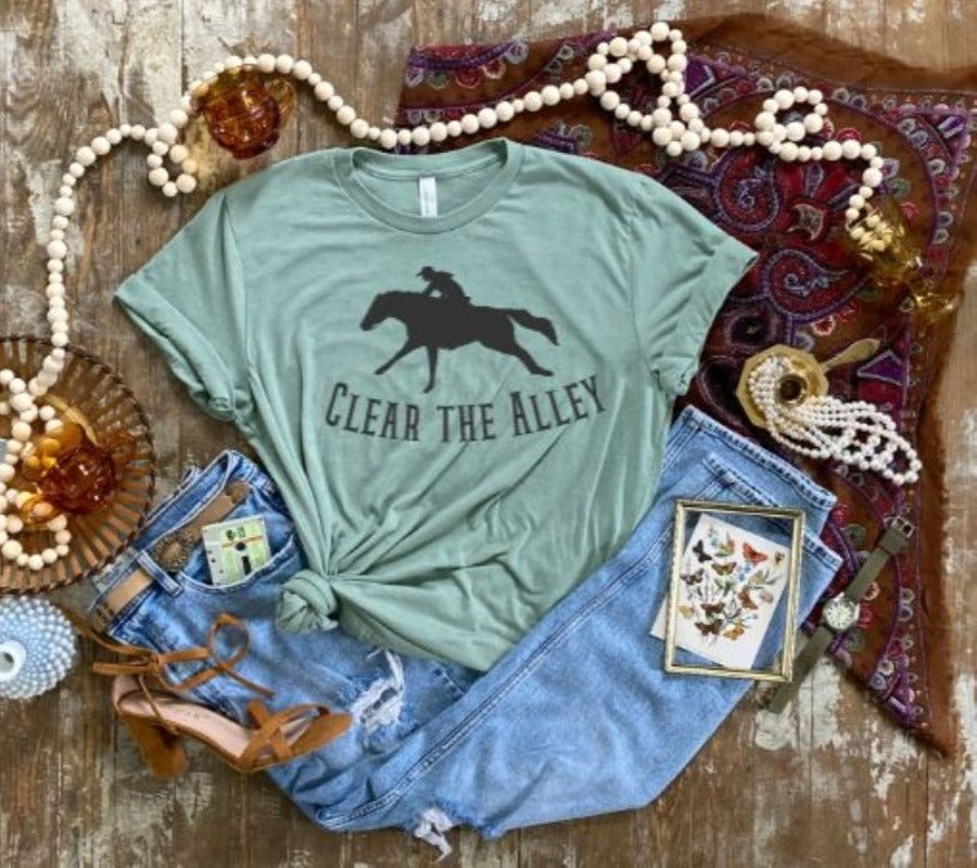 Clear the Alley Barrel Racer Graphic T-shirt