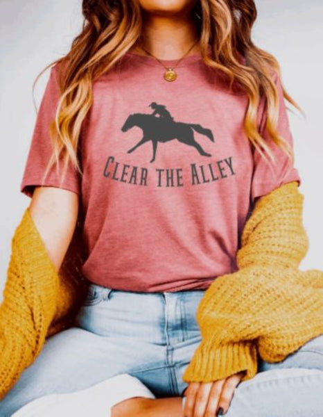 Clear the Alley Barrel Racer Graphic T-shirt