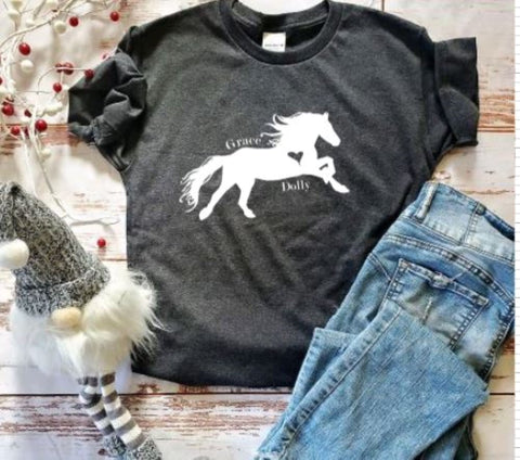 Kids Horse Shirt - Custom Horse Lover Gift