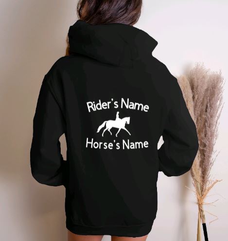 Custom Dressage Horse Hoodie