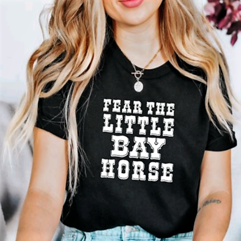 Fear the Little Bay Horse Graphic T-shirt