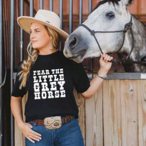 Fear the Little Grey Horse Graphic T-shirt