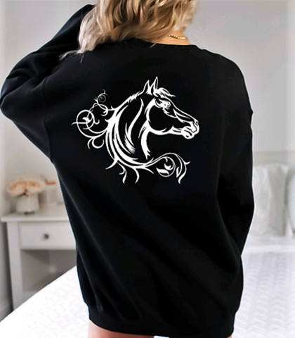 Horse Head Crewneck Sweatshirt