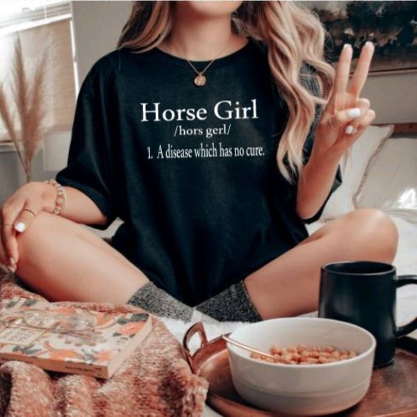 Horse Girl Definition Graphic T-Shirt