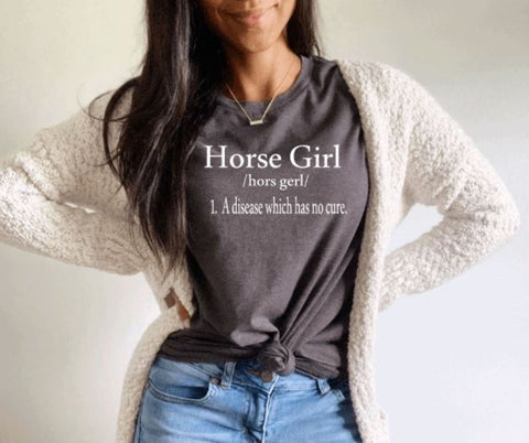 Horse Girl Definition Graphic T-Shirt
