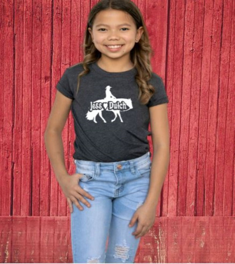 Kids Custom Western Pleasure Rider Graphic T-shirt