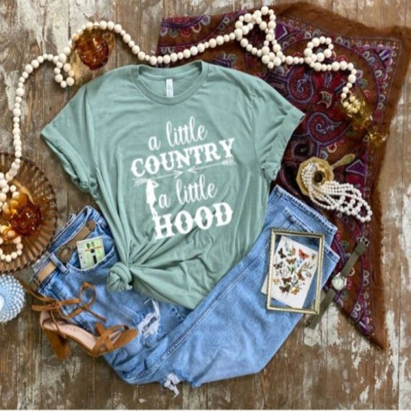 Country Girl Graphic Tee- A Little Country A Little Hood