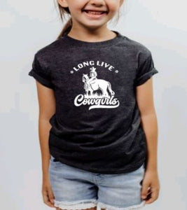 Kids Long Live Cowgirls Graphic T-shirt