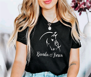 Custom Horse Lover Graphic T- Shirt