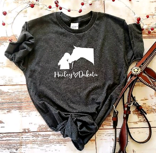 Kids Custom Horse Graphic T-shirt