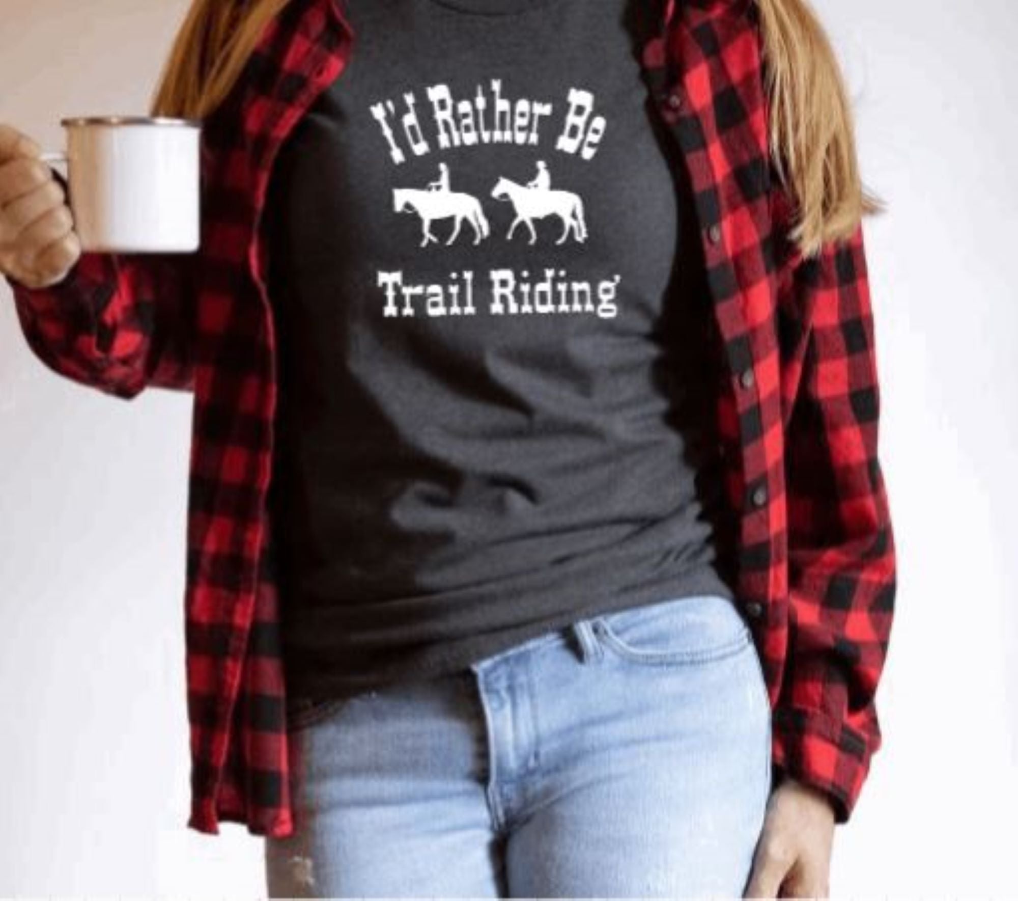 I'd Rather Be Trail Riding Graphic T-shirt